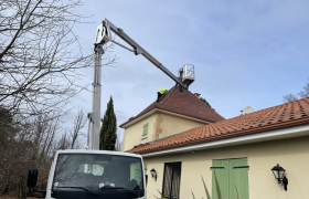 Intervention avec nacelle au Bugue